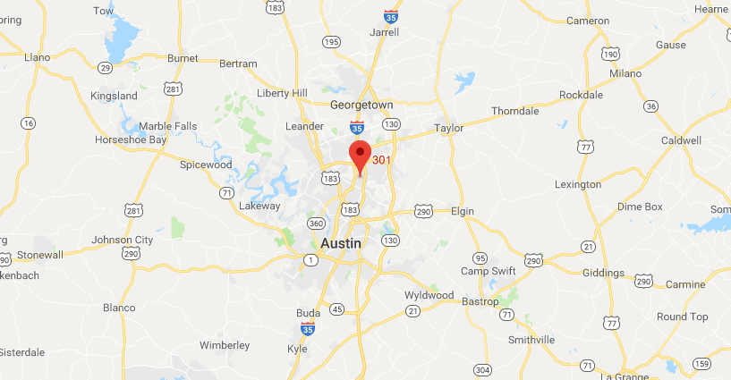 Austin, TX map
