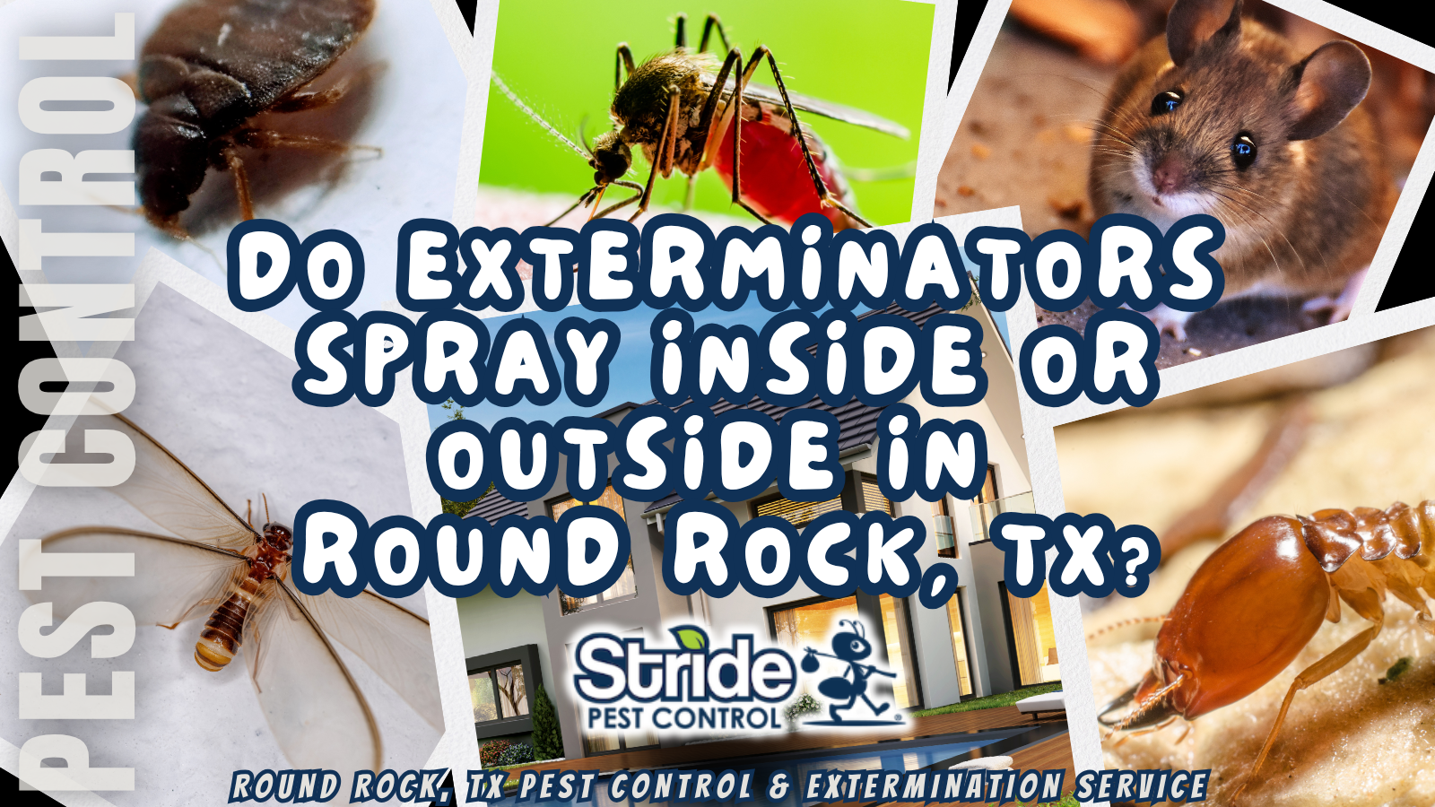 Do Exterminators Spray Inside or Outside in Round Rock, TX?