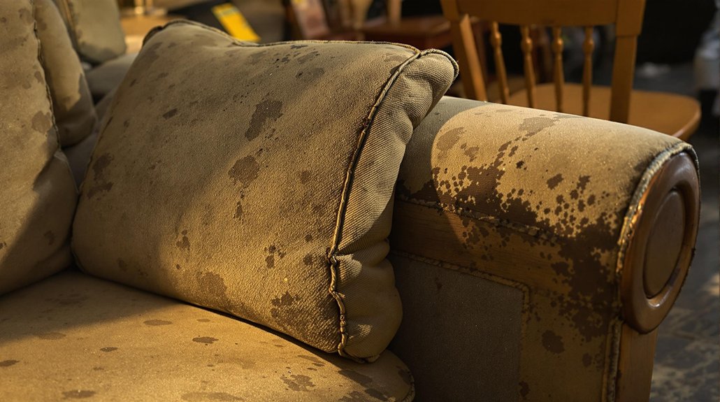 inspect used furniture carefully