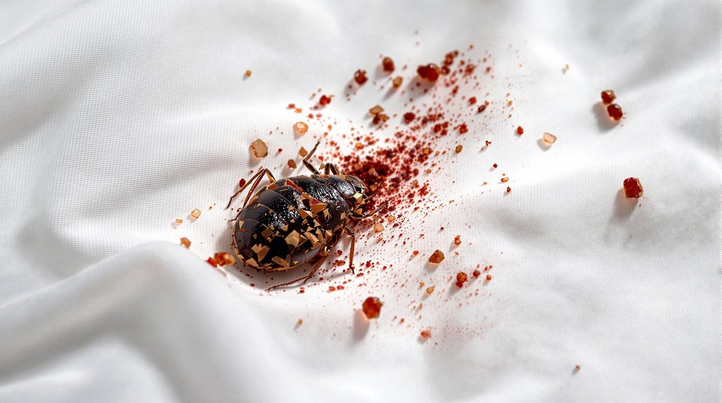 risks of smashed bed bugs